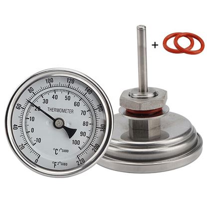 Bild von Weldless Bi-metal Thermometer 0-220 F, -10 °C bis + 100°C 