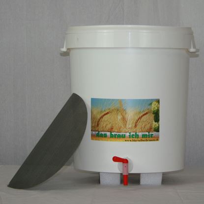 Bild von Läutereimer 32 Liter mit Filterboden Edelstahl 