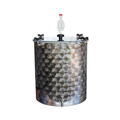 Bild von Gärfass 50 Liter Edelstahl mit Spund und Auslaufhahn
