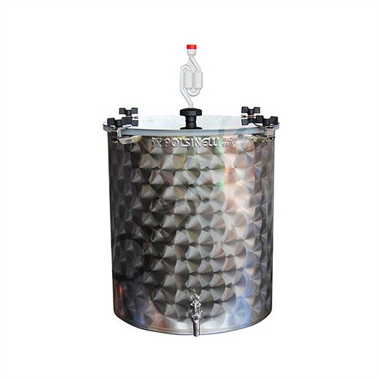 Bild von Gärfass 50 Liter Edelstahl mit Spund und Auslaufhahn