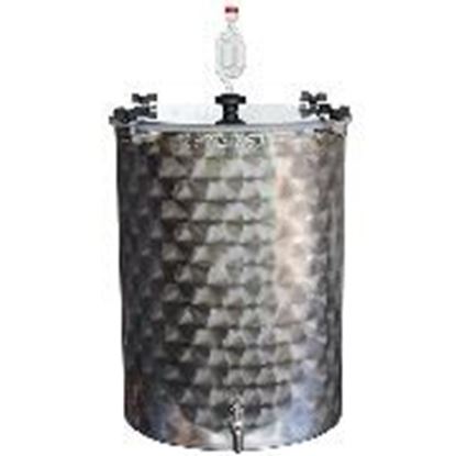 Bild von Gärfass 100 Liter Edelstahl mit Spund und Auslaufhahn