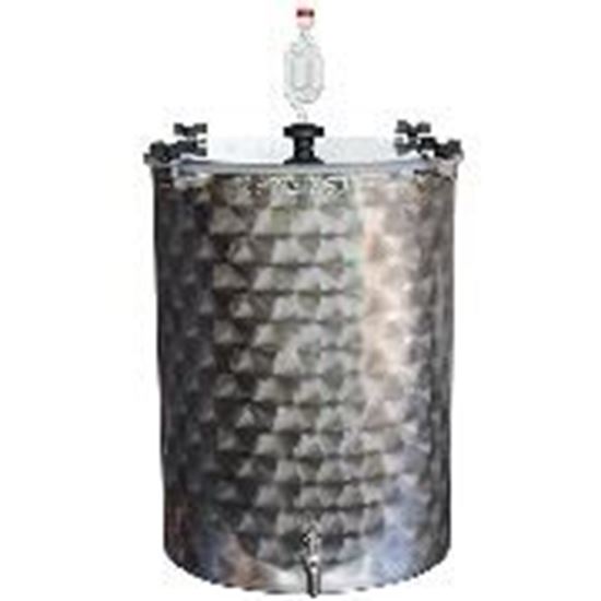 Bild von Gärfass 100 Liter Edelstahl mit Spund und Auslaufhahn