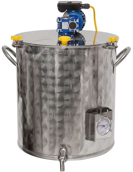 Bild von Braukessel Edelstahl 100 Liter m,it Rührwerk 220 V
