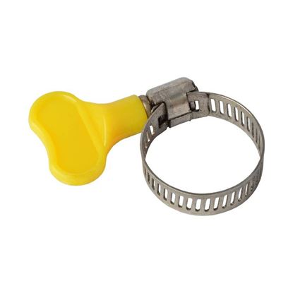 Bild von Schlauchklemme Edelstahl mit Flügelmutter 16-25 mm