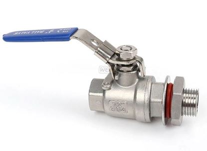 Bild von Kugelhahn Edelstahl 304 1/2"