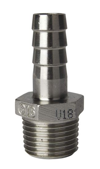 Bild von Schlauchtülle NIROSTA 1/2 Aussengewinde / 13mm